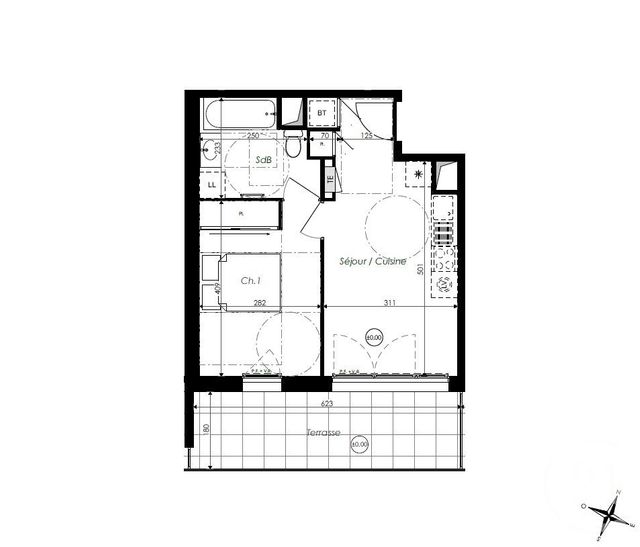 Appartement T2 à vendre - 2 pièces - 36.25 m2 - ST JEAN DE MONTS - 85 - PAYS-DE-LOIRE - Century 21 La Côte Montoise