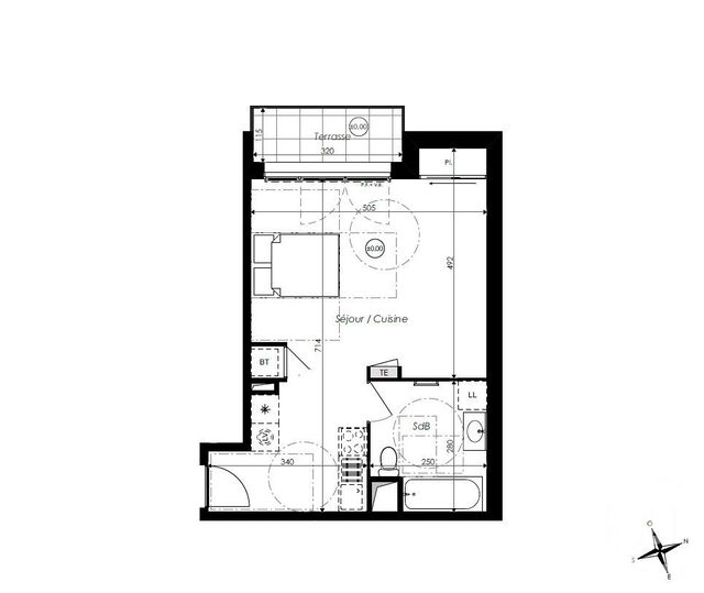 Appartement Studio à vendre - 1 pièce - 27.84 m2 - ST JEAN DE MONTS - 85 - PAYS-DE-LOIRE - Century 21 La Côte Montoise